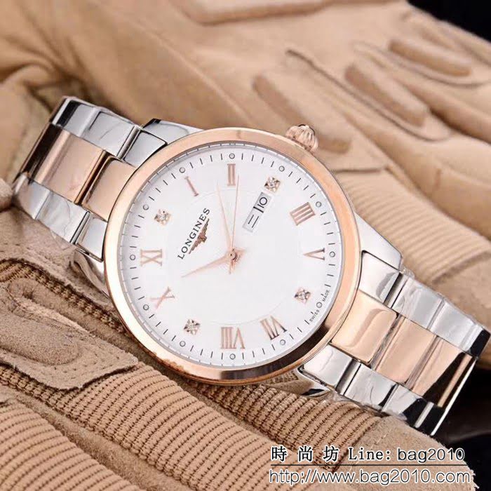LONGINES浪琴 復古系列 經典大三針 全自動機械精品男士腕表 WSS1100